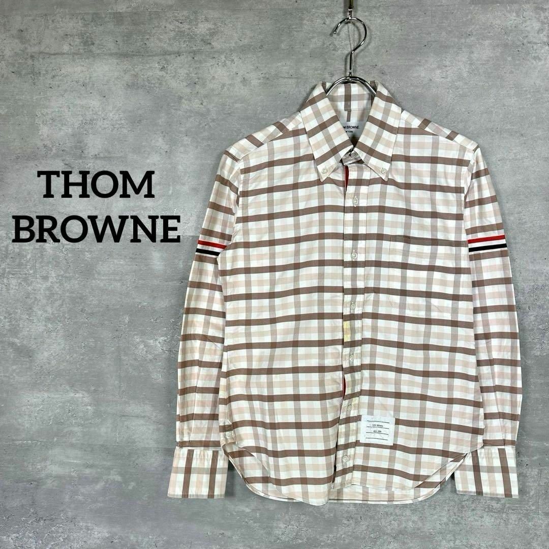 THOM BROWNE(トムブラウン)の『THOM BROWNE.』 トムブラウン チェック柄 ボタンダウンシャツ メンズのトップス(シャツ)の商品写真