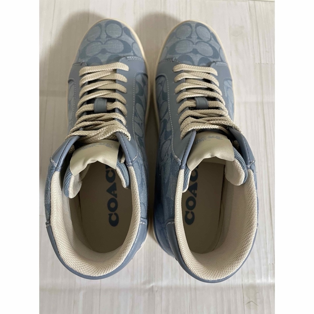 COACH(コーチ)の新品☆COACH（コーチ）　ハイトップ　スニーカー（US7.5 25.5相当） メンズの靴/シューズ(スニーカー)の商品写真