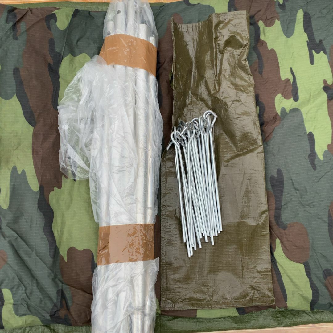 ベルギー軍 放出 2人用 テントセット ジグソーカモ ④