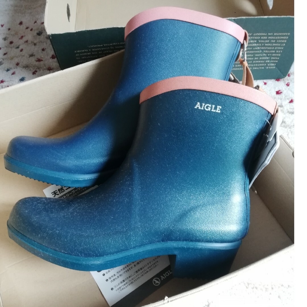 エーグル aigle レインブーツ ミスジュリエット 37 未使用 エーグル aigle レインブーツ ミスジュリエット 37 未使用
