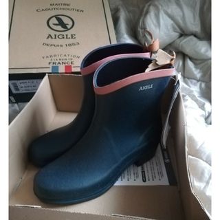 エーグル aigle レインブーツ ミスジュリエット　37　未使用(レインブーツ/長靴)