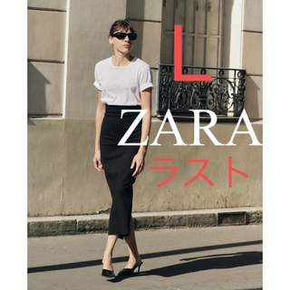 ZARA - ZARAwoman オフ白 タイトスカート XL ボックス風の通販 by