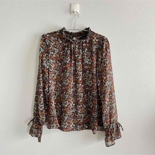 ザラ(ZARA)の【ZARA】シースルー花柄ブラウス(シャツ/ブラウス(長袖/七分))