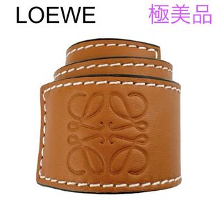 LOEWE - 【美品】Loewe ブレスレット タン ブラウン ロゴ レザーの通販