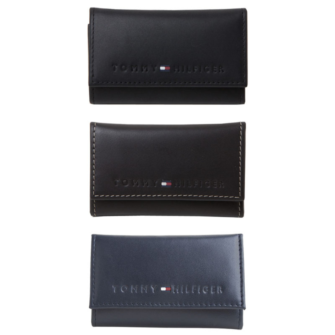 TOMMY HILFIGER(トミーヒルフィガー)のトミーヒルフィガー専属BOX付き キーケース 31tl17x005 NAVY メンズのファッション小物(キーケース)の商品写真