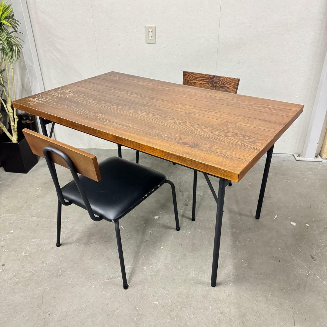 15457 ダイニングテーブルセット　椅子2脚 インテリア/住まい/日用品の机/テーブル(ダイニングテーブル)の商品写真