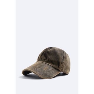 【ZARA】WASHED DENIN CAP FADED OCRER