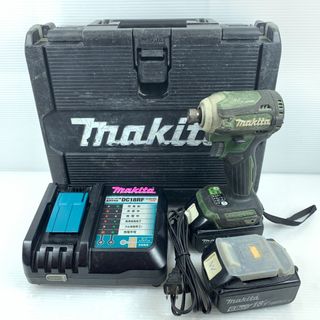 マキタ(Makita)のκκMAKITA マキタ インパクトドライバ  充電器・充電池2個・ケース付 コードレス式 18v TD171D オーセンティックグリーン　限定色(その他)