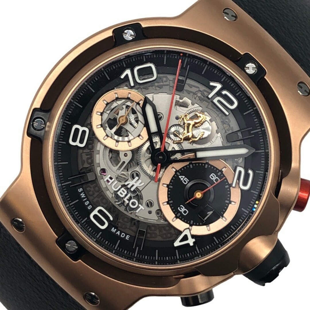 HUBLOT(ウブロ)の　ウブロ HUBLOT クラシックフュージョン フェラーリGT 世界限定500本 526.OX.0124.VR スケルトン・ブラック 18Kキングゴールド 自動巻き メンズ 腕時計 メンズの時計(その他)の商品写真