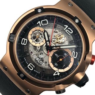 ウブロ(HUBLOT)の　ウブロ HUBLOT クラシックフュージョン フェラーリGT 世界限定500本 526.OX.0124.VR スケルトン・ブラック 18Kキングゴールド 自動巻き メンズ 腕時計(その他)