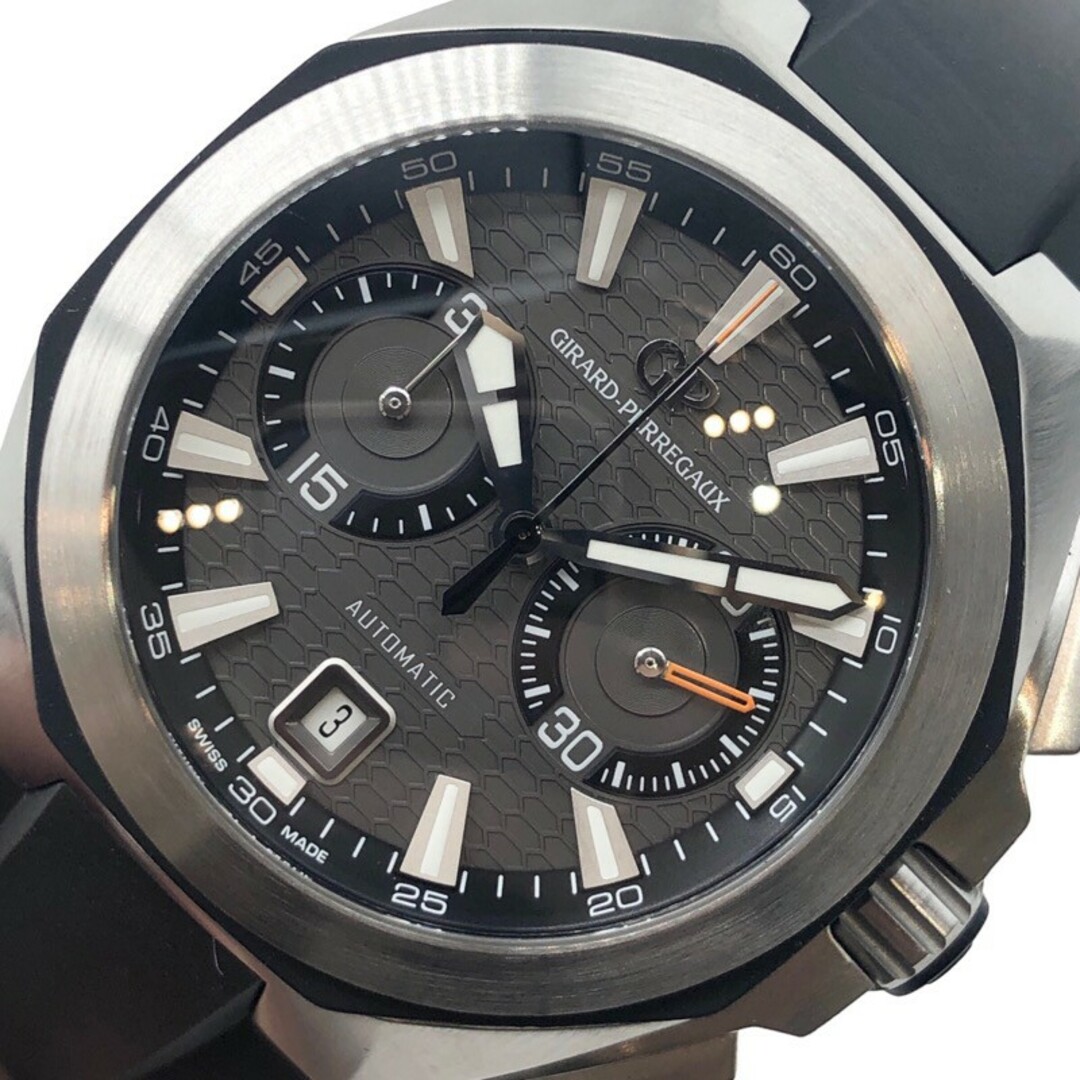 　ジラール・ペルゴ GIRARD PERREGAUX クロノホーク 49970-11-231-FK6A グレー  ステンレススチール 自動巻き メンズ 腕時計 メンズの時計(その他)の商品写真