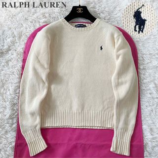 Ralph Lauren - RALPH LAUREN刺繍 ロゴ コットン 100％ ニット