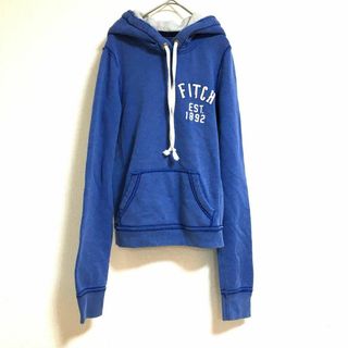 アバクロンビーアンドフィッチ(Abercrombie&Fitch)のABERCROMBIE & FITCH  フードパーカー ブルー　S  古着(パーカー)