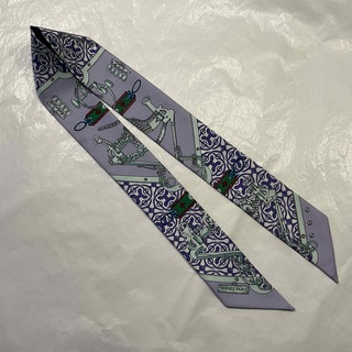 バンダナ/スカーフエルメス カレジェアン 140 スカーフ ストール  バンダナズアヴとドラゴン Zouaves et Dragons Bandana ブラウン レディース 新品 6342