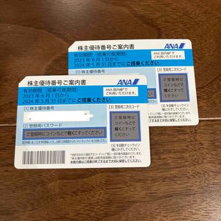 ANA  全日空　株主優待券２枚(航空券)