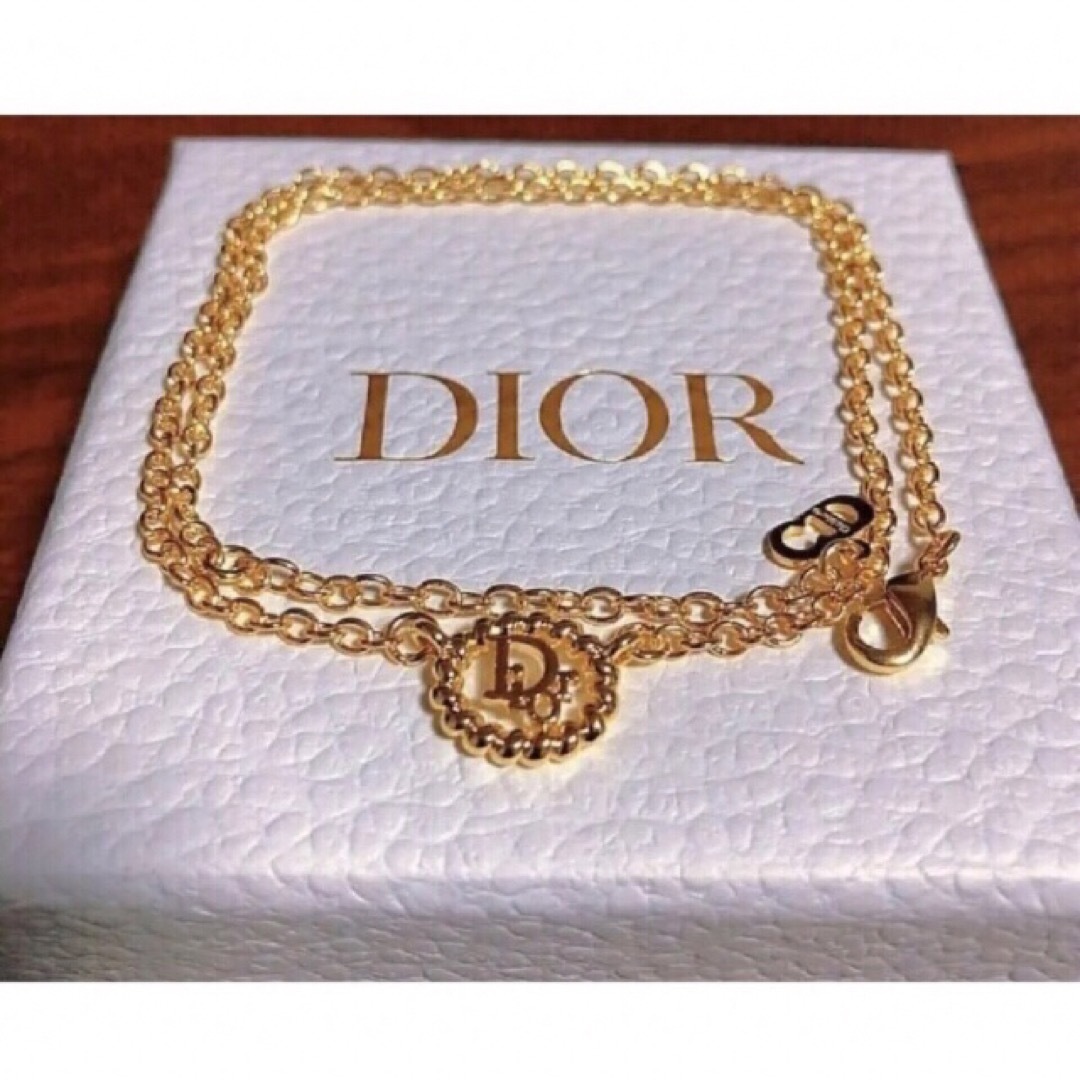 Dior ネックレス ゴールド 楕円 ディオール Diorロゴ 可愛い シンプルネックレス