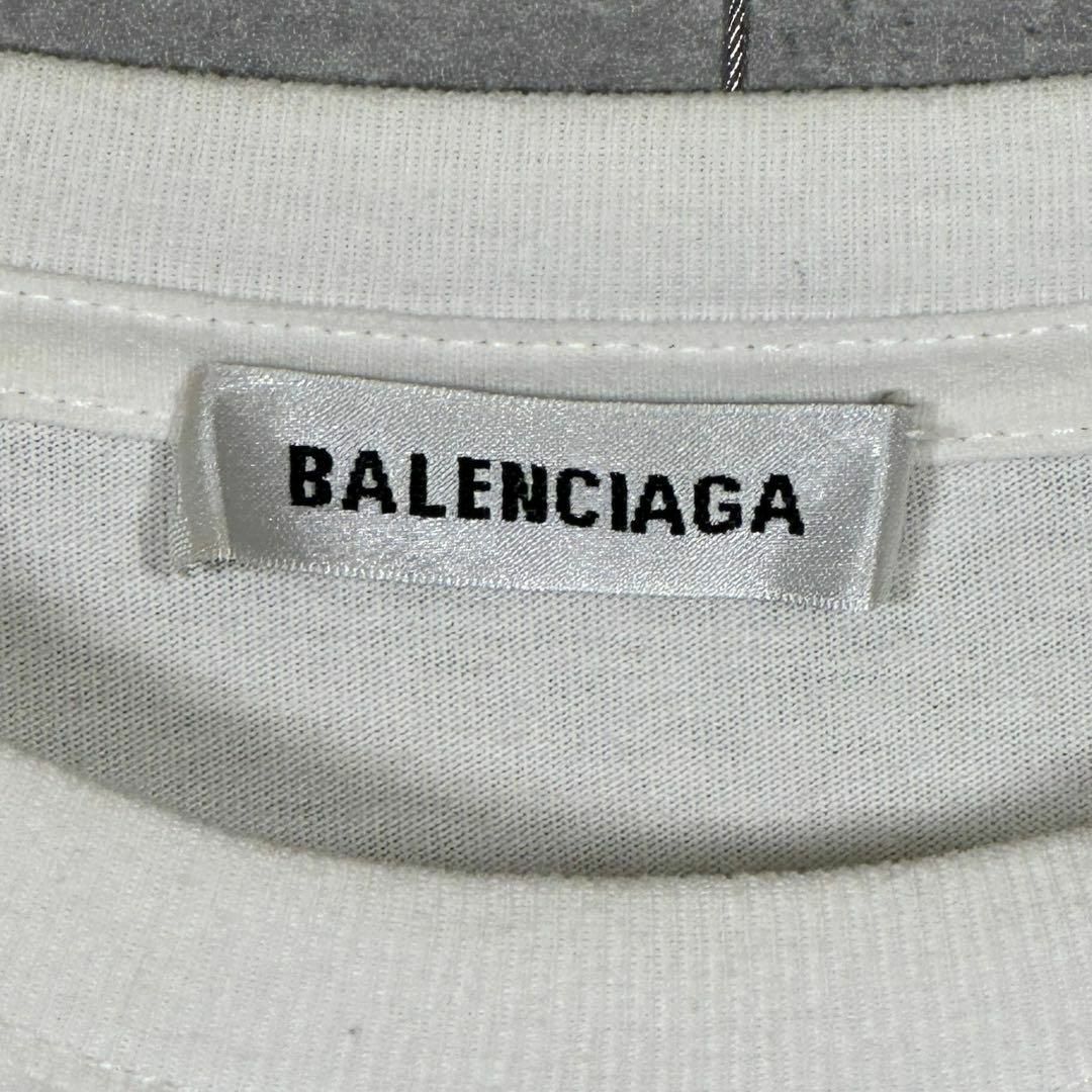 BALENCIAGA』 バレンシアガ (S) レインボーロゴ Tシャツ BALENCIAGA』 バレンシアガ (S) レインボーロゴ Tシャツ