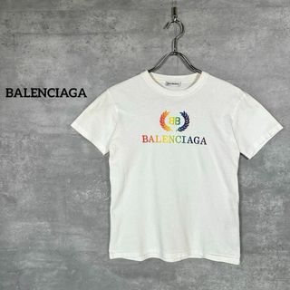 バレンシアガ(Balenciaga)の『BALENCIAGA』 バレンシアガ (S) レインボーロゴ Tシャツ(Tシャツ(半袖/袖なし))