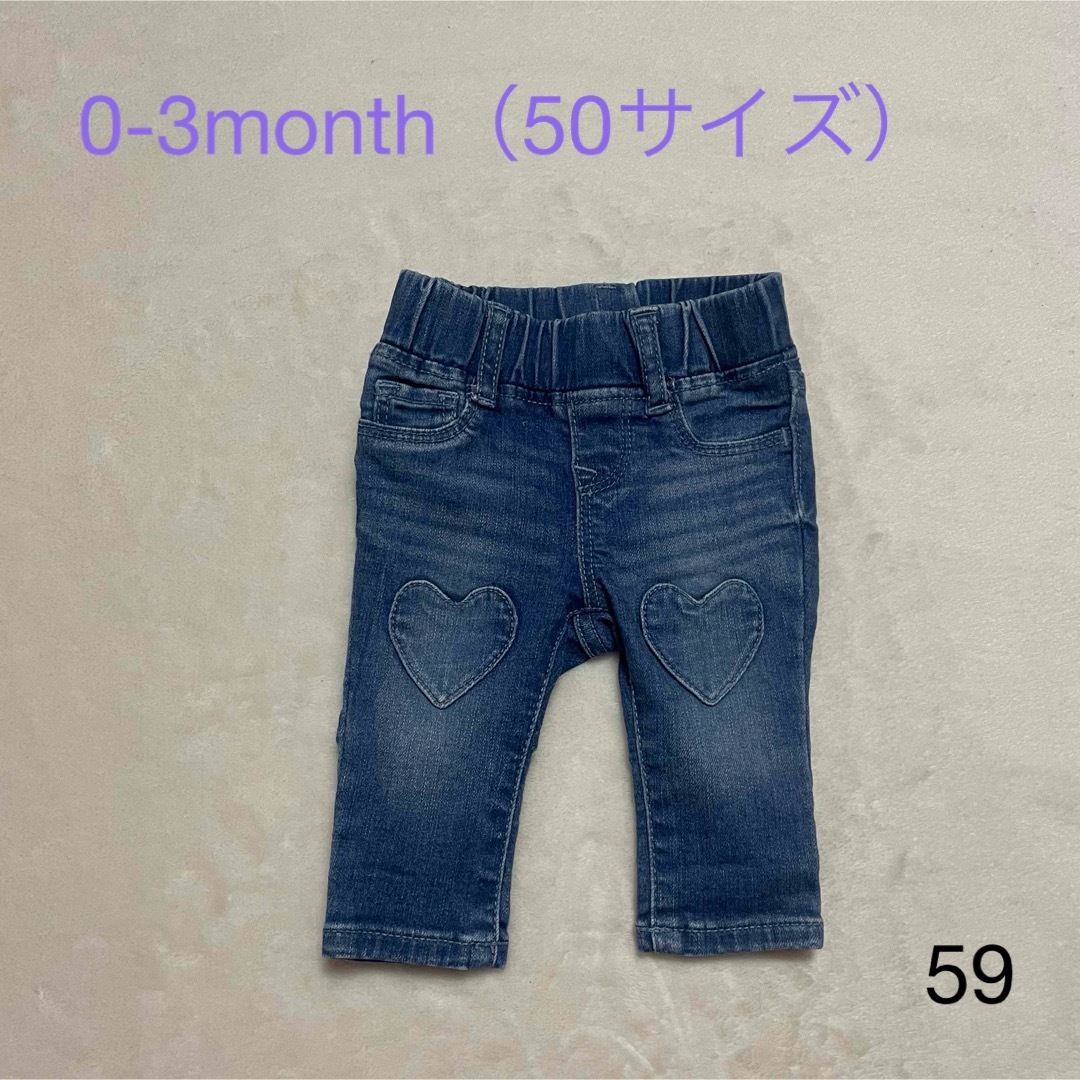 GAP(ギャップ)のGAP denim 0-3mouth 50サイズ　ベビー服 キッズ/ベビー/マタニティのベビー服(~85cm)(パンツ)の商品写真