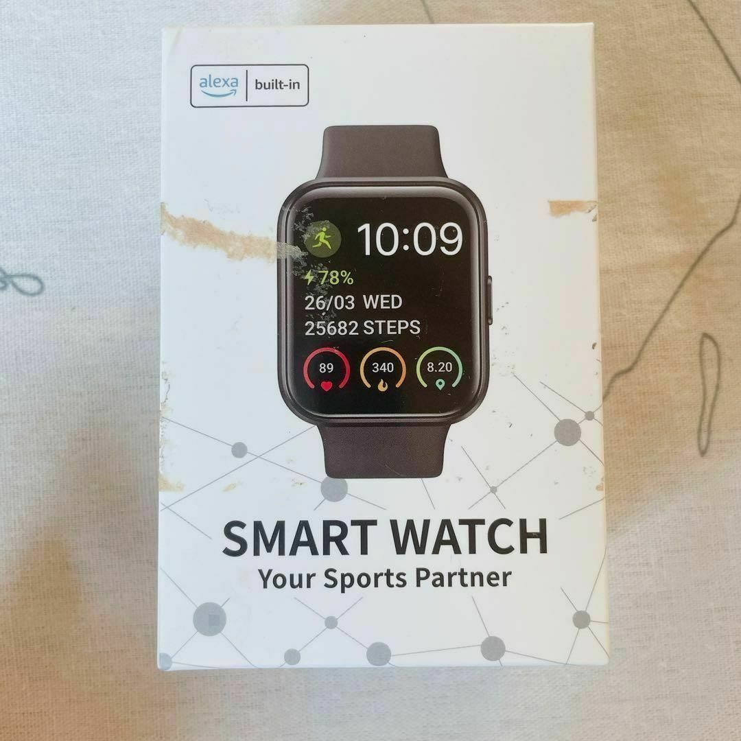 スマートウォッチ 通話機能付き smart watch (黒)時計 スマホ/家電/カメラの生活家電(その他)の商品写真