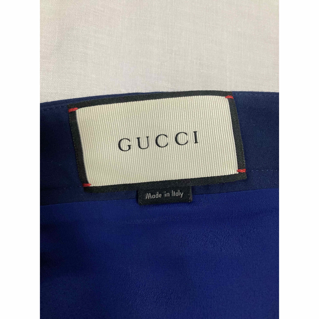 Gucci(グッチ)のグッチ　ミニスカート　ネイビー　サイズ40 レディースのスカート(ミニスカート)の商品写真