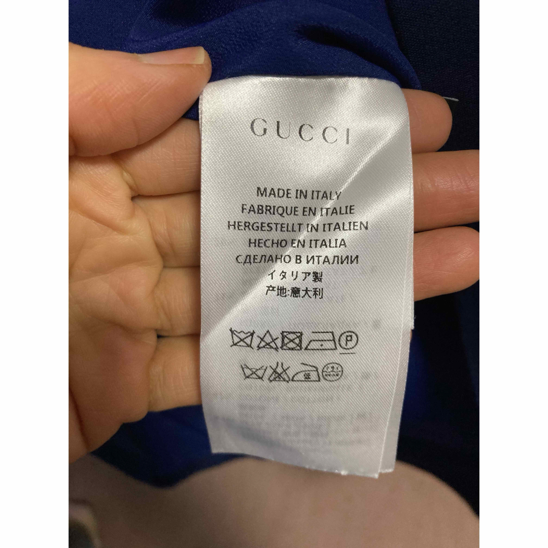 Gucci(グッチ)のグッチ　ミニスカート　ネイビー　サイズ40 レディースのスカート(ミニスカート)の商品写真