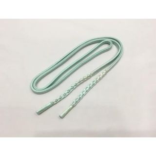 帯締/美品/未使用品/正絹/ペパーミントグリーン/着物/和装小物/箱入【ゆずりは】8433(その他)