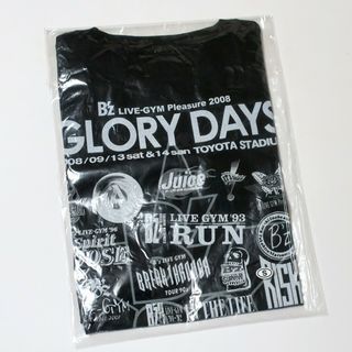 S ◆ B'z GLORY DAYS 2008 Tシャツ ブラック プリントミス(ミュージシャン)