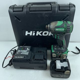 ヒタチ(日立)のκκHITACHI 日立 インパクトドライバ　 充電器・充電池2個・ケース付 コードレス式 14.4v  WH14DDL2 グリーン(その他)