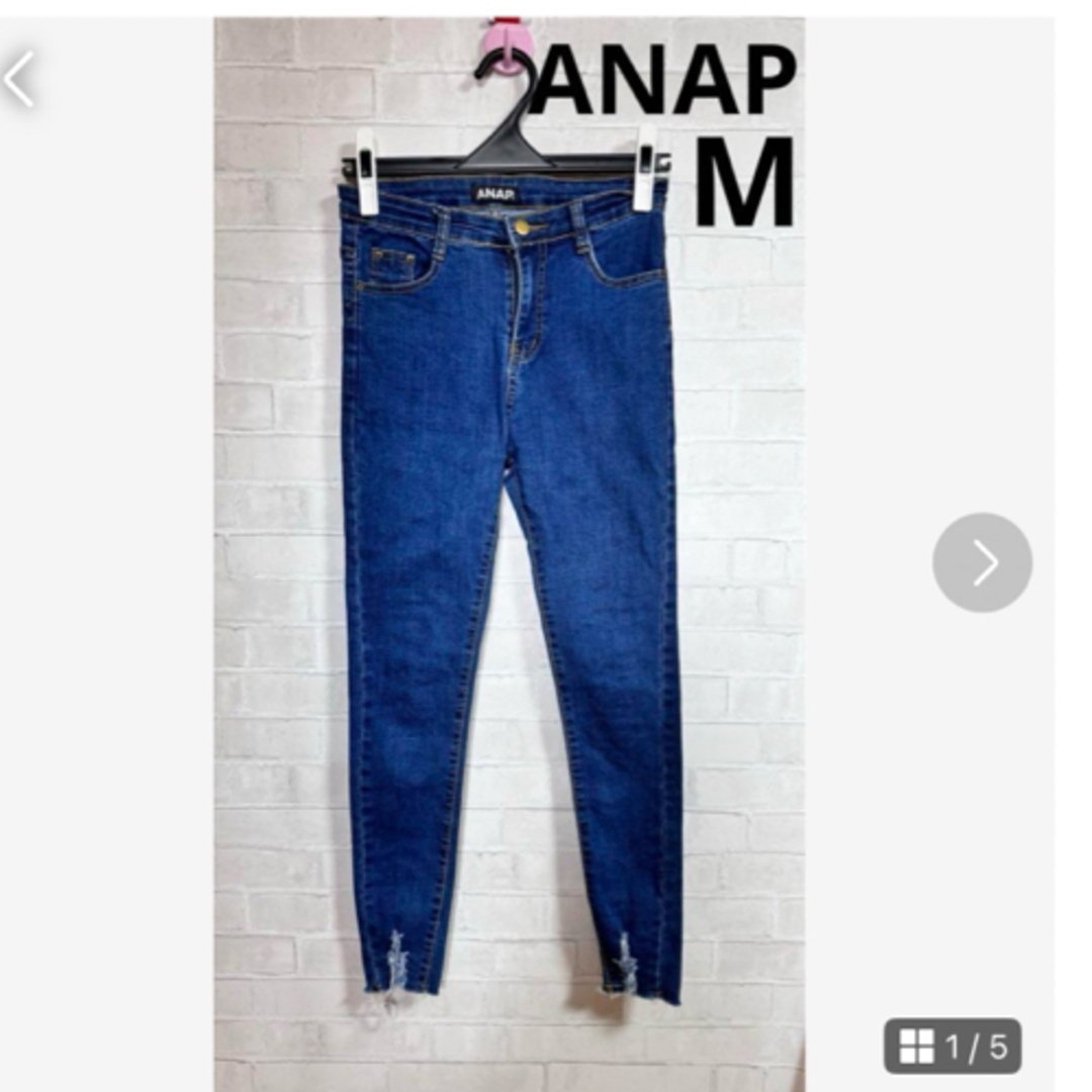 ANAP(アナップ)のクラッシュスキニーデニムパンツ　SLY.moussy.EMODA.MURUAずき レディースのパンツ(デニム/ジーンズ)の商品写真