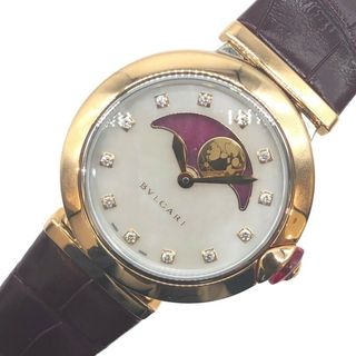 ブルガリ(BVLGARI)の　ブルガリ BVLGARI ルチェア ホワイトシェル 102695 ホワイトシェル SS/K18PG 自動巻き レディース 腕時計(腕時計)