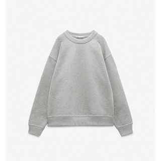 ザラ(ZARA)のZARA リブトリムスウェットシャツ(トレーナー/スウェット)