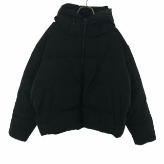 ザラ(ZARA)のザラ 長袖 フード 中綿ジャケット M ネイビー系 ZARA レディース 古着 【240203】(ダウンジャケット)