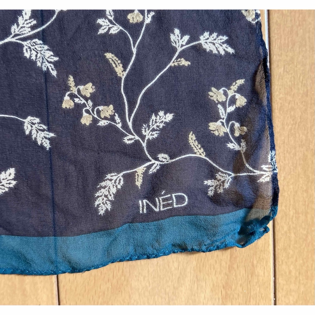INED(イネド)のINED シフォンスカーフ レディースのファッション小物(バンダナ/スカーフ)の商品写真