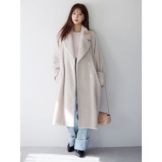 【未使用】 boa long coat 21AW-03 ボアロングコート 2021AW M 1145002 レディース アウターサンセット