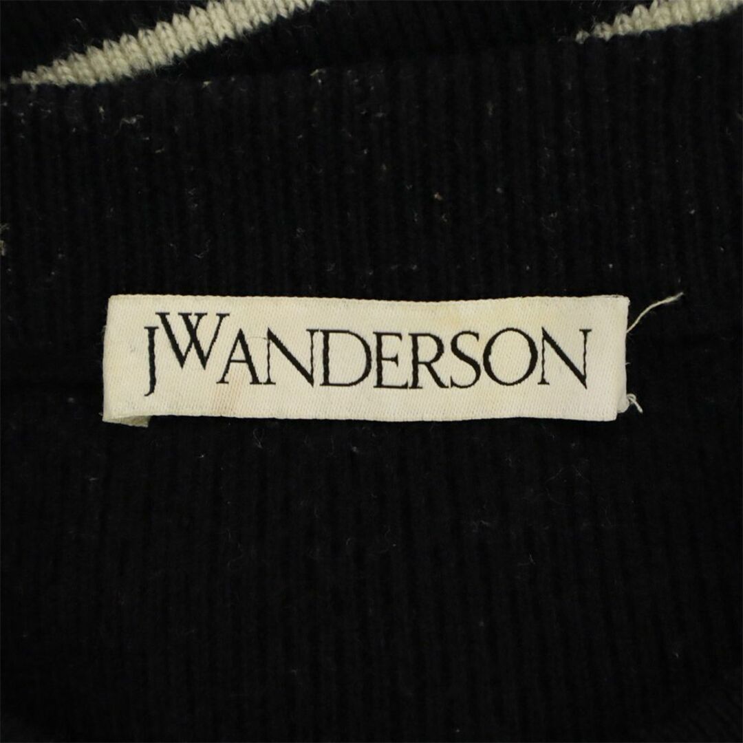 J.W.ANDERSON(ジェイダブリューアンダーソン)のジェイダブリューアンダーソン ボーダー 長袖 セーター S ネイビー×ホワイト JW Anderson ニット メンズ 古着 【240203】 メンズのトップス(ニット/セーター)の商品写真