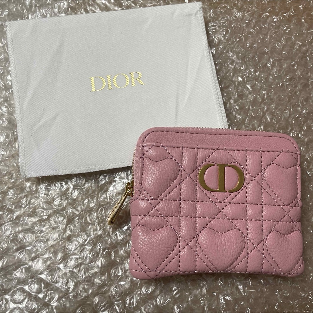 DIOR ディオール　日本限定　ハートキルティング　カロ　ウォレットファッション小物