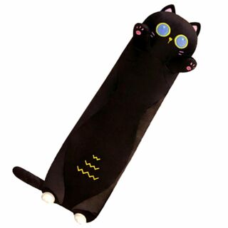 【色: 黒猫 キキちゃん】[Stylish Soda] 抱き枕 ぬいぐるみ 猫 (枕)