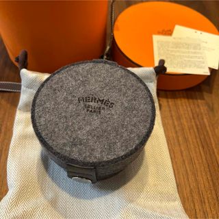 エルメス(Hermes)の新品　HERMES 　エルメス　シュガーボックス　フェルト　グレー　オレンジ(その他)