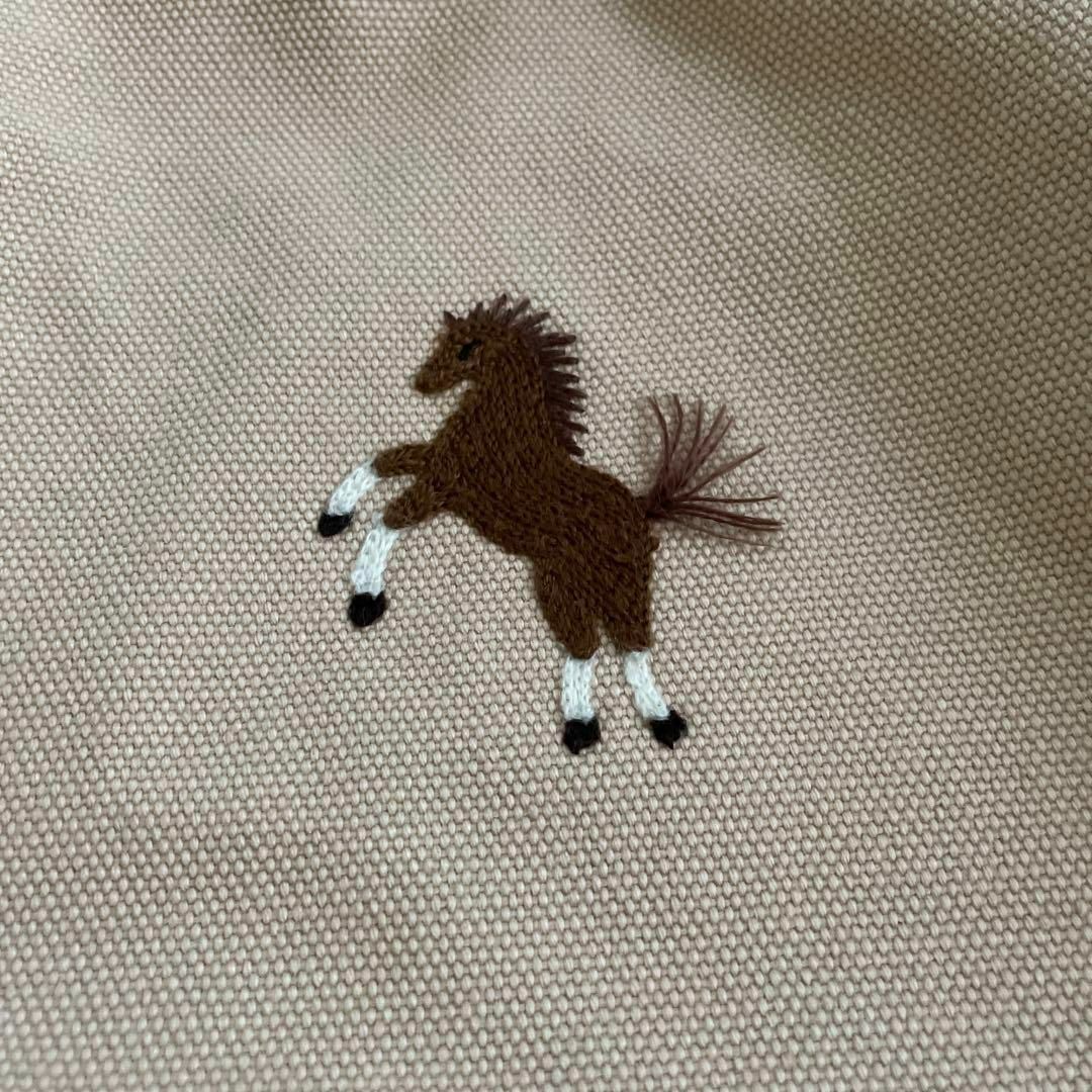 SEVEN TEN お馬さん 刺繍 トート ハンド バッグ 改良版お馬さん