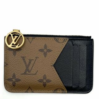 ルイヴィトン(LOUIS VUITTON)のLOUIS VUITTON ルイヴィトン カードケース モノグラムリバース ポルト カルト・ロミー パスケース 定期入れ M81912    ブラウン 茶 ブラック 黒 レディース 美品【中古品】(パスケース/IDカードホルダー)