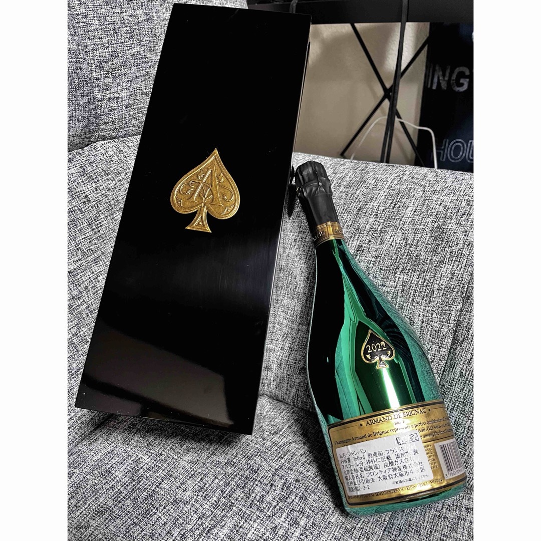 アルマンドグリーン　マスターズエディション 750ml (箱あり) 食品/飲料/酒の酒(シャンパン/スパークリングワイン)の商品写真
