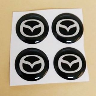 マツダ(マツダ)のMAZDA マツダ　　キーホールステッカーカバー　４個セッ(車外アクセサリ)