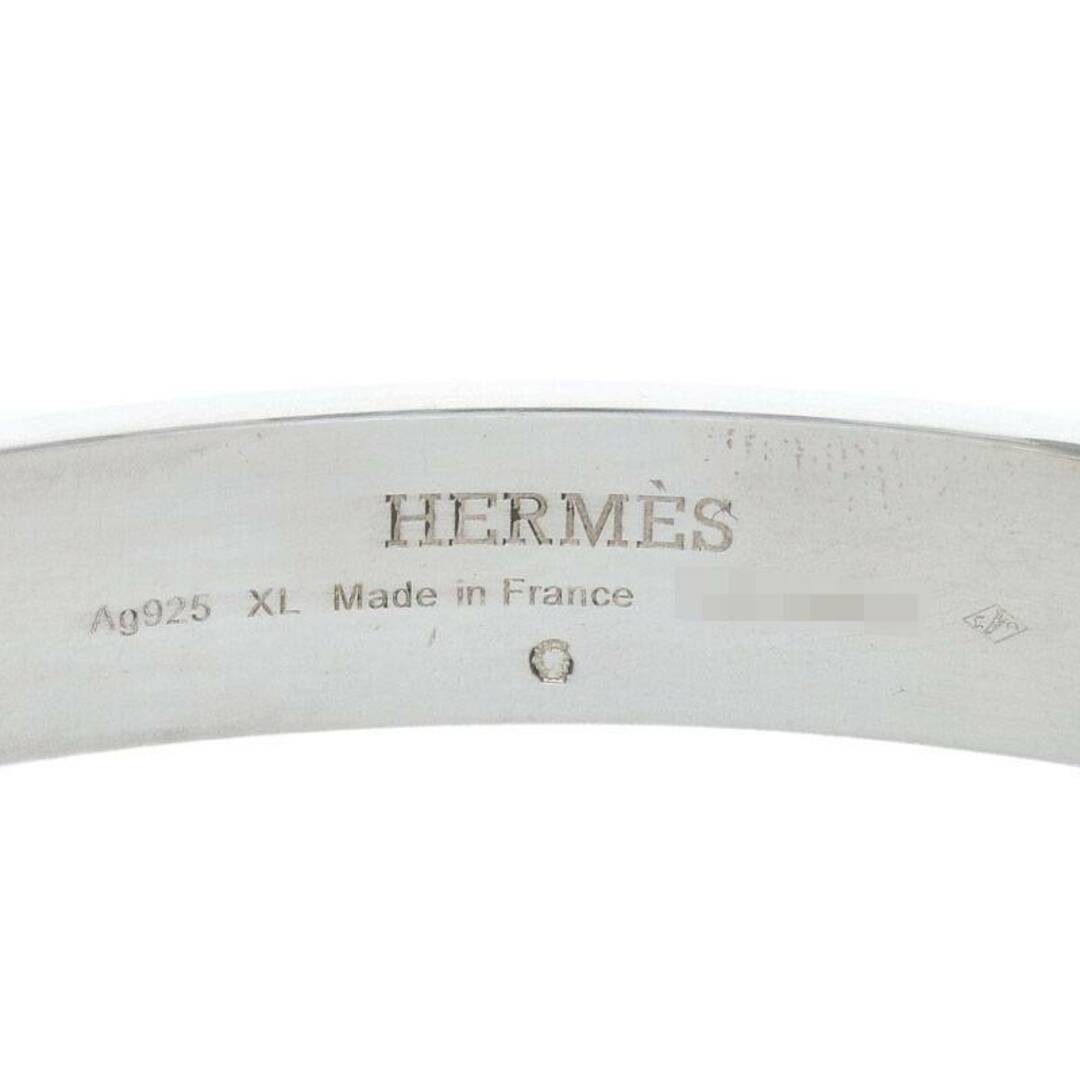 Hermes(エルメス)のエルメス  MINI CLOUS GM/ミニクル― スタッズシルバーバングル メンズ XL メンズのアクセサリー(バングル/リストバンド)の商品写真