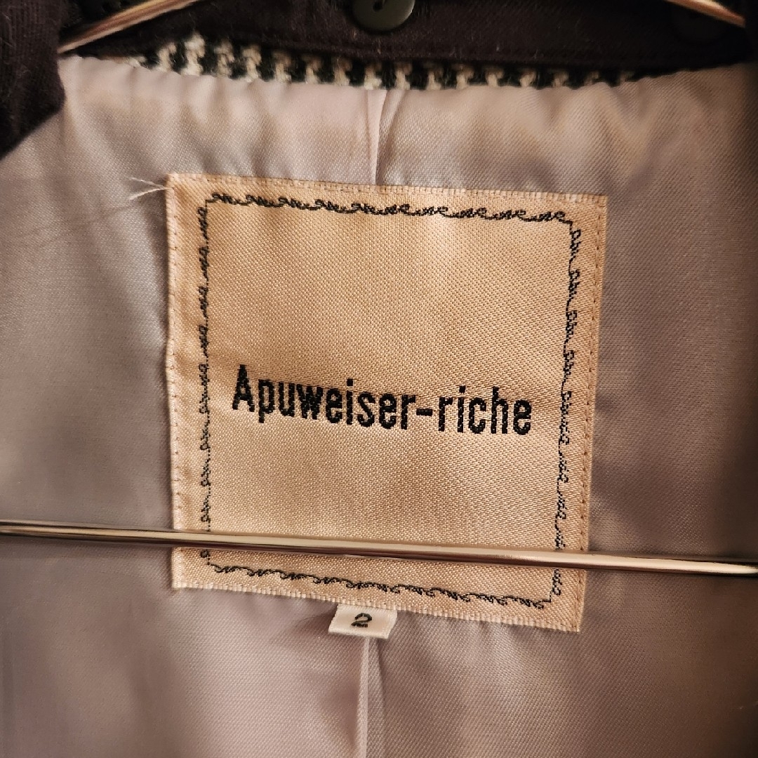 Apuweiser-riche(アプワイザーリッシェ)のアプワイザーリッシェ　フード付きチェスターコート レディースのジャケット/アウター(チェスターコート)の商品写真