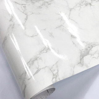 壁紙シール 大理石模様 ホワイト HPS-4705-01 50cm×3m (その他)