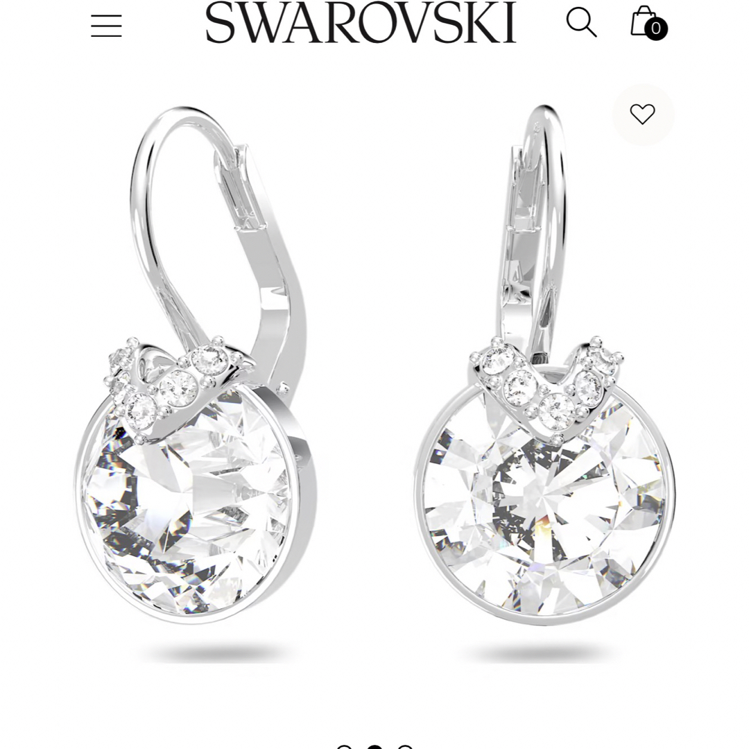 SWAROVSKI(スワロフスキー)のスワロフスキー　正規店購入　ピアス レディースのアクセサリー(ピアス)の商品写真