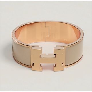 エルメス(Hermes)の未使用品 エルメス クリックH ピンクゴールド×マロングラッセ PM バングル(ブレスレット/バングル)