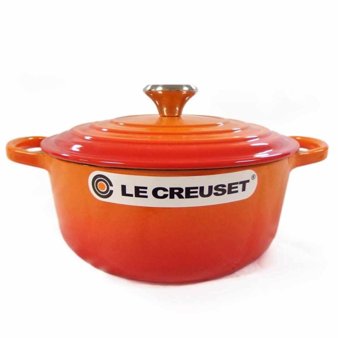 鍋/フライパン【色: オレンジ】ル・クルーゼルクルーゼLe Creuset 両手鍋 ココットロ