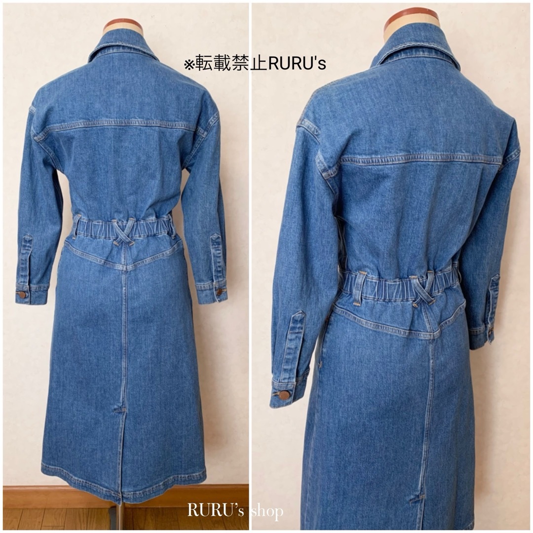 新品 alice+olivia 2way デニムシャツワンピース リベットボタン 新品 alice+olivia 2way デニムシャツワンピース リベットボタン
